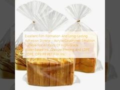 優れたフィルム形成と耐久性 スタイレン - アクリルコポリマーエムルション 高級水性インク,高度印刷およびLDPE,HDPE,OPP,PP,PETフィルムインクに適しています